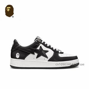 오리지널 Bape Sta 남녀공용 클래식 스케이트보드 신발, BAPESTA 캐주얼 미끄럼 방지 고무 바닥 커플 운동화, Eur36-45