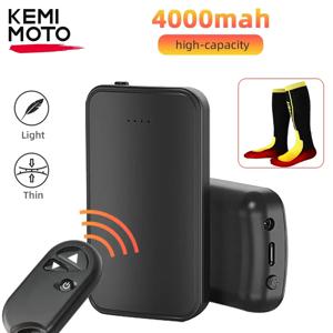 KEMIMOTO 미니 충전식 배터리 리모컨, 가열 양말 장갑, 가열 깔창, 가볍고 얇은 안전, 3.7V, 4000mAh