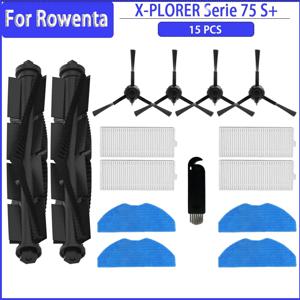 로봇 진공 청소기용 메인 사이드 브러시 필터 HEPA 걸레 천, Rowenta X-PLORER 75 S + RR8567WH RR8587WH, 예비 부품 액세서리