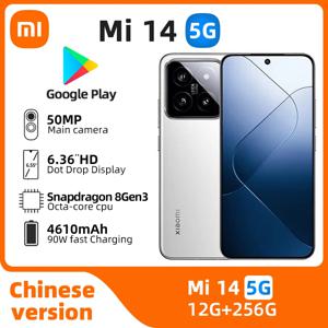 샤오미 미 14 안드로이드 5G 잠금 해제 6.36 인치, 16GB RAM, 1TB ROM, 모든 색상, 좋은 상태, 정품 중고 전화