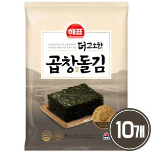 해표 더고소한김 곱창 돌김 전장 4매 10개