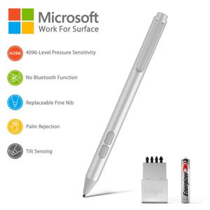 Microsoft Surface 4096 용 터치 스타일러스 펜 압력 감도 팜 리젝션, 새로운 Surface Pro 9 및 Pro 8/노트북과 호환 가능