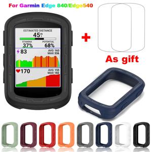 Garmin Edge 840 보호대 케이스 및 유리 필름 보호 커버, 자전거 실리콘 케이스, Garmin Edge 540, 2 in 1