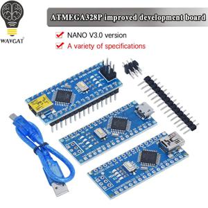 프로모션 나노 3.0 Atmega328 컨트롤러 호환 보드, WAVGAT 모듈, PCB 개발 보드, USB V3.0 없음, 1 개