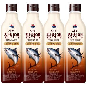 사조 참치액 500g 4개