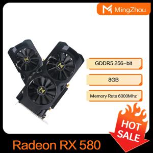 비디오 rx 580 그래픽 카드, amd gpu 2048SP 게임용, 브라질리언 에스토크, rx580, 8gb