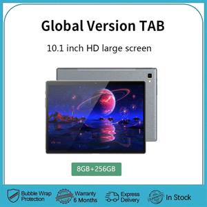 글로벌 버전 태블릿 PC HD 디스플레이, 옥타 코어, 8GB RAM, 256GB ROM, 듀얼 4G LTE, 와이파이, 10.1 인치, 신제품