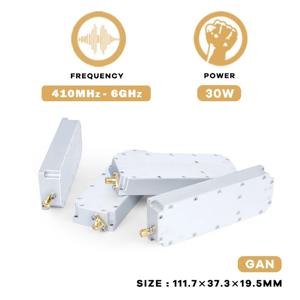 GaN RF 전력 증폭기 모듈, 서큘레이터 UAV 장치 포함, FPV 드론 모듈, 30W 433 700-1000 1.5G 2.4G 5.2G 5.8G