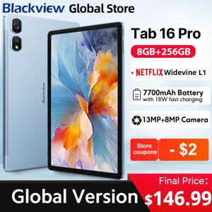 2024 Blackview Tab 16 Pro 태블릿 안드로이드 8GB+256GB 11인치 FHD+ 디스플레이 Widevine L1 7700mAh 배터리 안드로이드 14 태블릿 PC