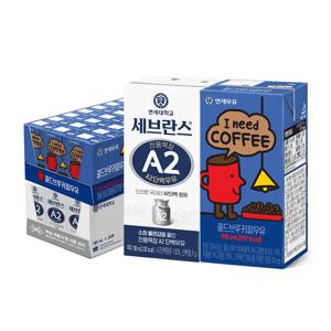 [연세] 세브란스 A2 단백우유 180ml 24팩+콜드브루 커피 190ml 24팩