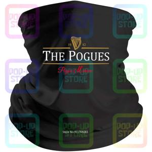 The Pogues Pogue Mahone 아일랜드 음료 영감 색상 선택, 블랙 반다나 바라클라바 스카프, 목 각반 마우스 커버