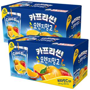 카프리썬 오렌지망고200ml×20개 과즙음료 과일 주스 쥬스