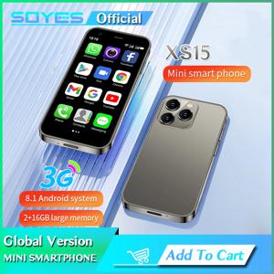 SOYES XS15 미니 스마트폰, 안드로이드 8.1, 3.0 인치, 2GB RAM, 16GB ROM, 듀얼 SIM, 대기 플레이 스토어, 3G 리틀 폰