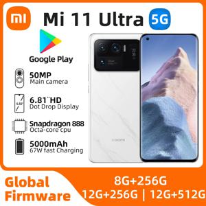 샤오미 11 울트라 5G 글로벌 버전 512G 스냅드래곤 888 6.81 인치, 50MP 120x 줌, 모든 색상 좋은 상태, 정품 중고 휴대폰