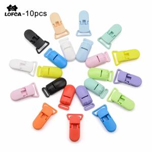 LOFCA 10pcs 아기 젖꼭지 클립 단단한 플라스틱 젖꼭지 클립 노리개 홀더 유아 젖꼭지 젖꼭지 홀더 멀티 컬러 클램프 장난감