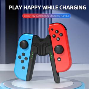 Nintendo Switch 용 Type-C 포트가있는 Aolion 미니 충전 그립 브래킷 Nintend Switch 액세서리 용 Joycon 충전 스테이션