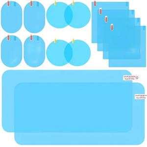 자동차 백미러 보호 필름 사이드 윈도우 스티커, 김서림 방지 눈부심 방지, 방수 미러 필름, 투명 나노 코팅