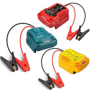 점퍼 케이블 점프 키트, Makita, Milwaukee, Dewalt 18V 11AWG 케이블 전원 배터리 점프 시작 어댑터, 자동 부스터 케이블