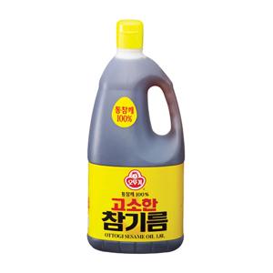 오뚜기 고소한 참기름(통참깨100%) 1.8L