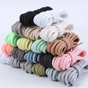 Yezy 350 운동화용 라운드 신발 끈, 폴리에스터 솔리드 오프 화이트 레이스, 스포츠 신발 끈, 오리지널 신발 끈, 신제품, 1 쌍