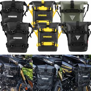 BMW R1200GS 혼다 스즈키 DL650 V-Strom 오토바이 액세서리 프레임 크래시 바 가방에 대한 방수 가방 수리 도구 배치 가방