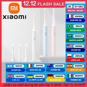 XIAOMI MIJIA 소닉 전동 칫솔 T100, 배터리 수명 30일, 16500RPM 진동, USB 충전식 IPX7 방수 칫솔