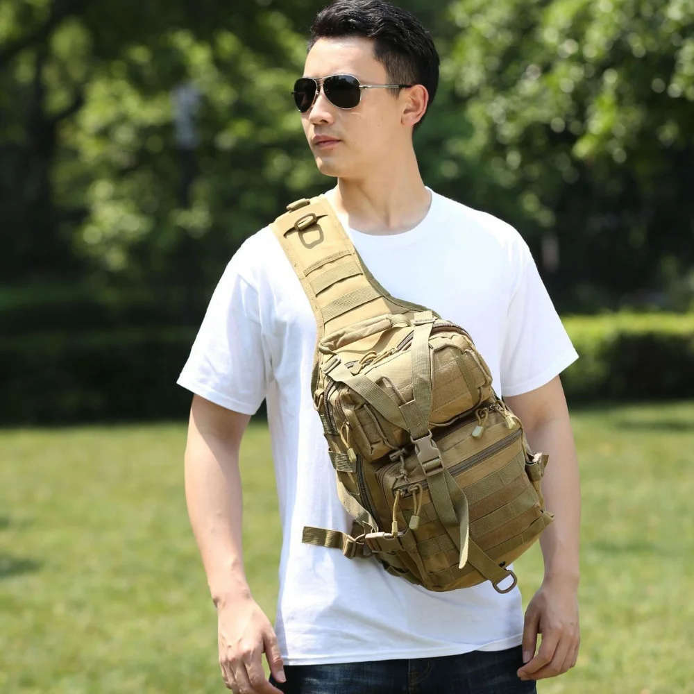 전술 슬링 백 팩 군용 로버 숄더 슬링 백팩 EDC Molle Assault Range Bag