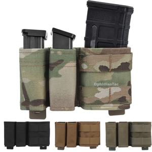 OPHIDIAN 더블 덤프 파우치, 손전등 홀스터, 탄창 파우치, 몰리 도구 가방, 안전 IFAK 맥 포켓, 9mm 5.56mm