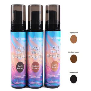 100ml/3.4oz 레이스 틴트 무스 방수 속건성 녹는 헤어 무스 염색 스프레이 컨실러