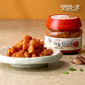 순창문옥례식품 고추장 마늘 장아찌 400g PET용기