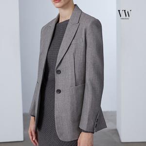 VW베라왕 23FW 투버튼 피크드카라 울자켓