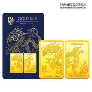 [삼성금거래소] 24K 순금 999.9 청룡 골드바 7.5g