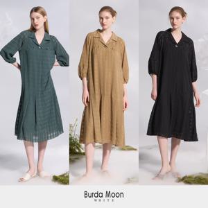 [런칭가 79,900원] 24SS 부르다문 썸머 시어커서 원피스+속슬립 세트 BM242F0211OP