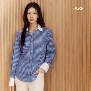 [The AtG] 더엣지 24FW 배색 스트라이프 셔츠