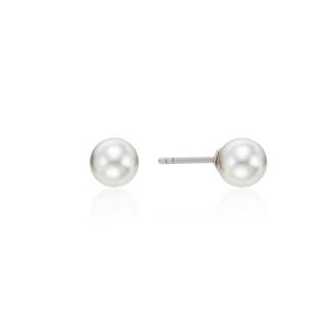 [바이이에르] H에디션 실버(W) 화이트 진주 귀걸이 6mm BH6E49639W9XXX