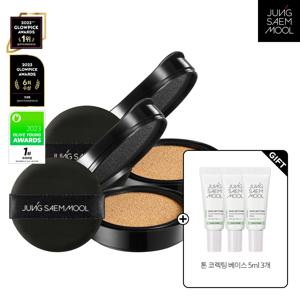 에센셜 스킨 누더 쿠션 리필 2개 + 글로우래스팅 틴트 미니 + 스키니탭 퍼프(핑크)