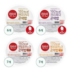 햇반 곤약밥 26팩(현미귀리6+귀리흑미6+렌틸콩7+병아리콩7)