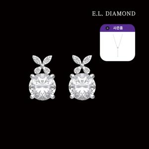 [E.L DIAMOND]18K 랩다이아몬드 2캐럿 프시케 귀걸이