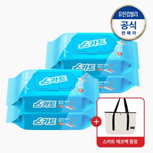 물걸레청소포 베이직 대형 30매X4개+에코백(랜덤)