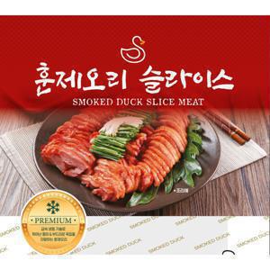 삼아 명일품 슬라이스 오리훈제 800g 1팩 팩당 오뚜기 허니머스타드12g 증정