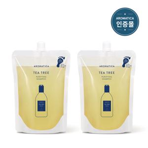 (현대hmall) 한정 아로마티카 티트리 퓨리파잉 샴푸 500ml (리필) 2개