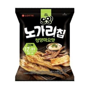 박스롯데제과 오잉 노가리칩 청양마요맛 60g 16입