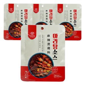 식다락 훠궈 마라탕 소스 2인분 120g x 4개 마라맛 땅콩 맛 조절이 가능한 프리미엄 마라탕소스