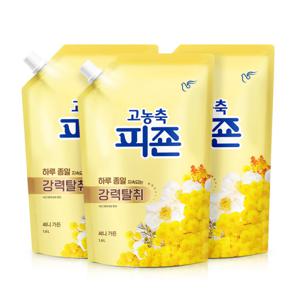 고농축섬유유연제 오리지널 1600ml 3개 써니가든