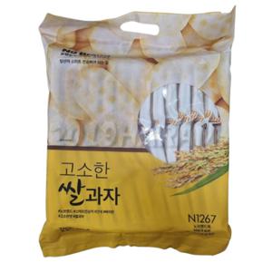 노브랜드 고소한 쌀과자 270g 사무실간식 고소한 스낵 대용량 개별포장