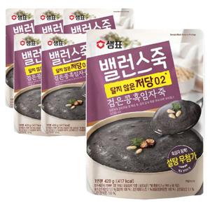 샘표 밸런스죽 검은콩 흑임자죽 420g x 6개