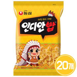 농심 인디안밥 83g x 20개 / 과자 간식 스낵