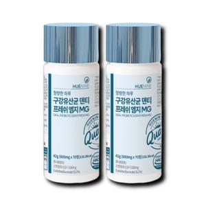 구강 유산균 휴나인 청량한 하루 덴티 프레쉬 엠지 MG 600mg 70정 2통 600mg x 70정 2통