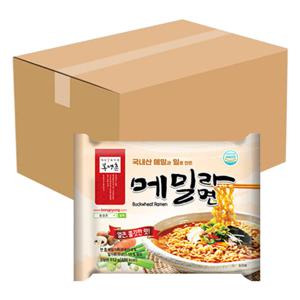 봉평촌 메밀라면 112g 4개입 X 4팩 (총 16개 1박스)