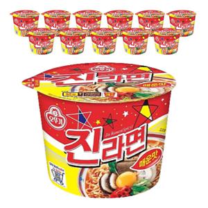 오뚜기 진라면 매운맛 용기 110g x 12개